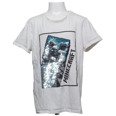 T-shirt (Hvid) fra Mojang Bomuld