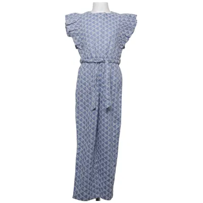 Jumpsuit (Blauw, Wit) van Mango Katoen, Polyester