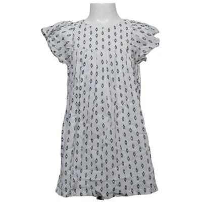 Jurk (Wit, Blauw) van People Wear Organic Organisch katoen