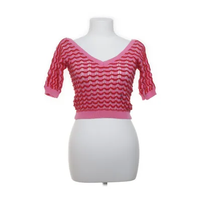 Crop top (Roze, Rood) van Zara Knit Katoen, Nylon