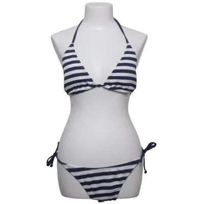 Bikini (Blauw, Wit) Elastaan, Polyester
