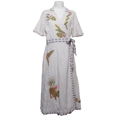 Robe portefeuille (Blanc, Multicolore) de White Stuff Lin, Viscose