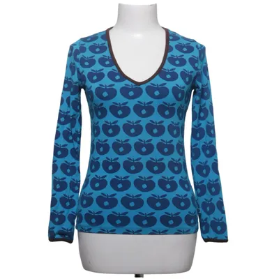 Lange mouwen shirt (Blauw, Bruin) van Småfolk Katoen, Elastaan, Modal