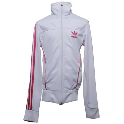 Træningsjakke (Hvid, Pink) fra Adidas Originals Bomuld