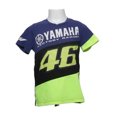 T-shirt (Blauw, Zwart, Geel) van Yamaha Katoen, Polyester