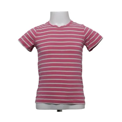 T-shirt (Rosa, Vit) från Polarn O. Pyret Elastan, Ekologisk bomull