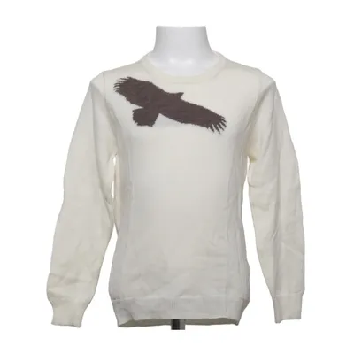 Pull-over (Blanc, Marron) de Rock the Goat Laine de mouton