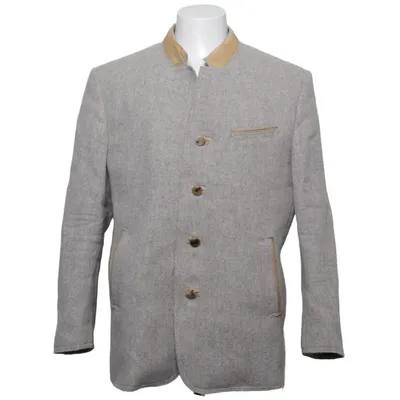 Blazer (Gray) from Gössl Leather, Silk, Wool