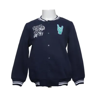 Varsity-jack (Blauw) van Infinity Kids Katoen, Polyester