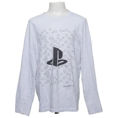 T-shirt à manches longues (Blanc) de Playstation Coton