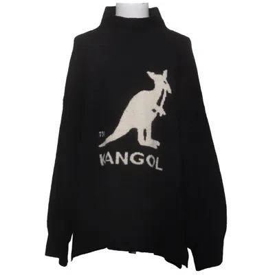 Rollkragenpullover (Schwarz) von Kangol x H&M Acryl, Elasthan, Polyamid, Polyester, Wolle