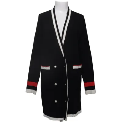 Strickjacke (Schwarz, Weiß, Rot) von Zara Knit Polyamid, Viskose