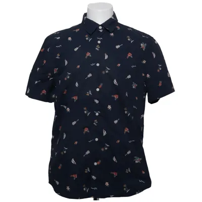 Chemise à manches courtes (Bleu, Multicolore) de Marks & Spencer Coton