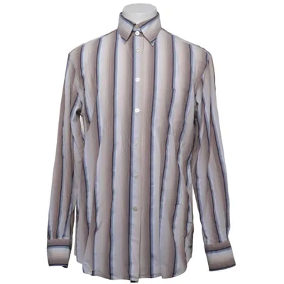 Shirt (Beige, Blue, White) from Poggianti Cotton