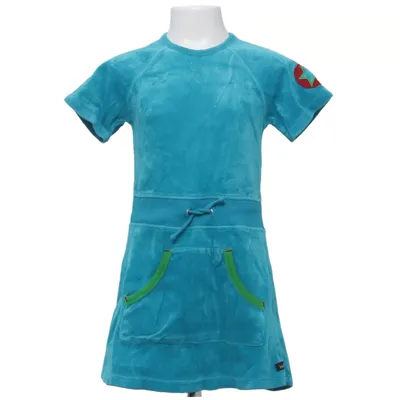 Jurk (Blauw) van Villervalla Katoen, Polyester