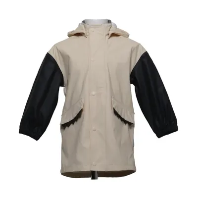 Rain jacket (Beige, Black) from Mikk-line Recycled polyester