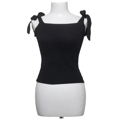Tank Top (Black) from Sézane Elastane, Organic cotton