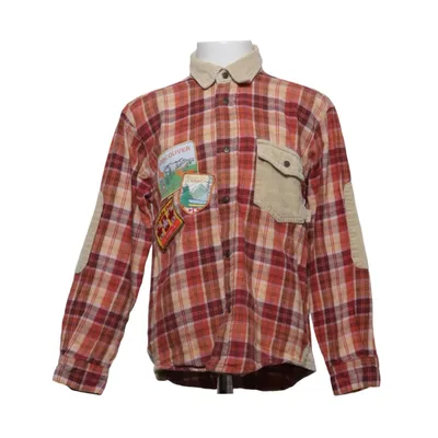 Flannel skjorte (Rød, Beige) fra Idexe Bomuld