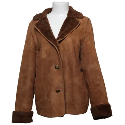 Veste en peau de mouton retournée (Marron) de Gil Bret Acrylique, Polyester