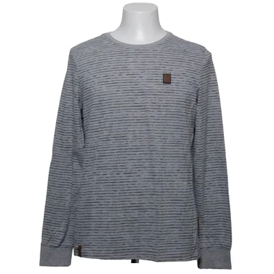 T-shirt à manches longues (Gris, Bleu) de Naketano Coton, Polyester