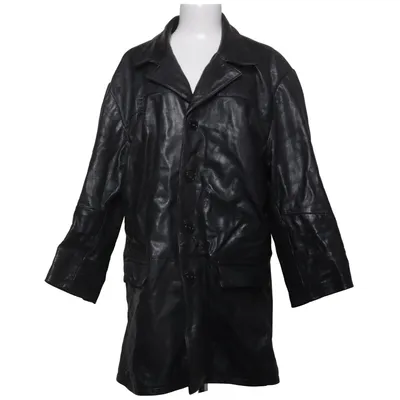 Läderkappa (Svart) från Clifton Skinn, Polyester