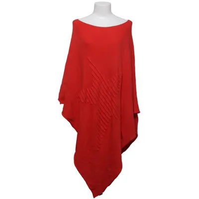 Poncho (Röd) från Made in italy Polyamid, Viskos, Ull
