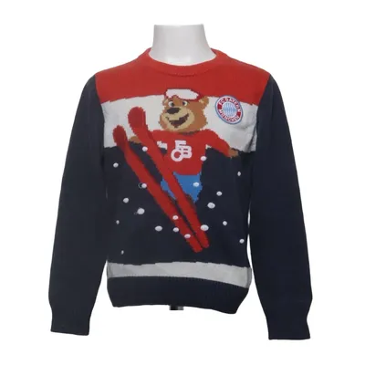 Julesweater (Blå, Rød, Hvid) fra FC Bayern Akryl, Bomuld