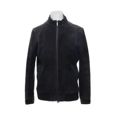 Läderjacka (Grå) från Zara Man Polyester, Viskos