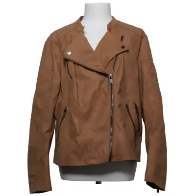 Bikerjacka (Brun) från ONLY Carmakoma Polyester, Polyuretan, Viskos
