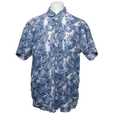 Chemise à manches courtes (Bleu, Blanc) de Pioneer Coton