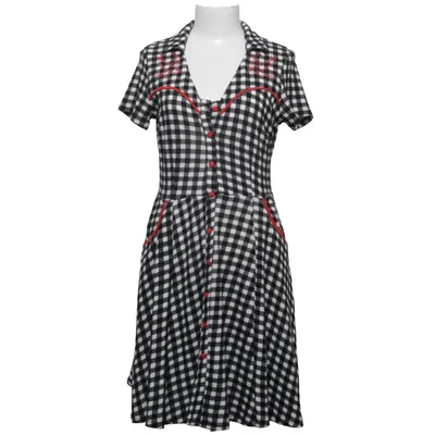 Robe chemise (Noir, Blanc, Rouge) de Sourpuss Élasthane, Polyester