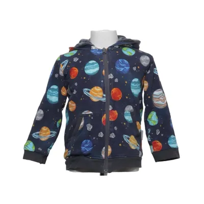 Hoodie (Blue, Multicolored) from Babauba Cotton, Elastane, Polyester