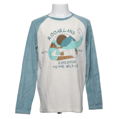 Lange mouwen shirt (Blauw, Wit) van Inextenso Katoen, Polyester