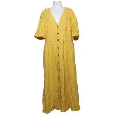 Blusenkleid (Gelb) von City Chic Baumwolle, Leinen