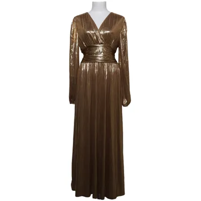 Maxi dress (Gold) Polyester