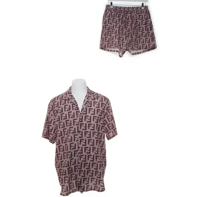 Pyjama (Bruin, Meerkleurig) van Uomoz Katoen, Polyester