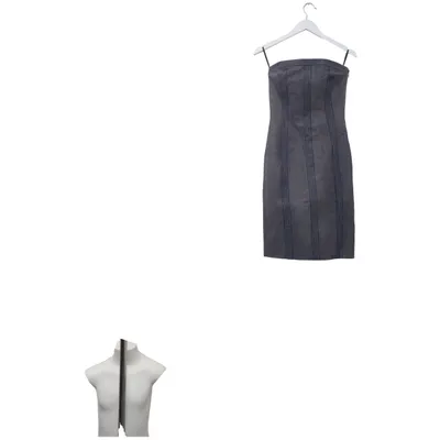 Kjole (Blå, Grå) fra Karen Millen Acetat, Bomuld, Elastan