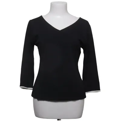 Blouse (Black, White) from Mariella Burani Elastane, Polyamide, Viscose
