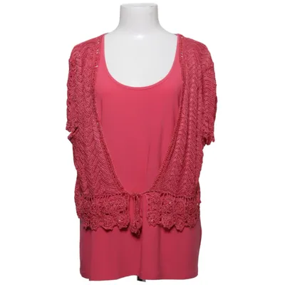 Top (tIA 74820 selskabsbluse med perlebolero - koral) van Tia Elastaan, Polyester, Viscose