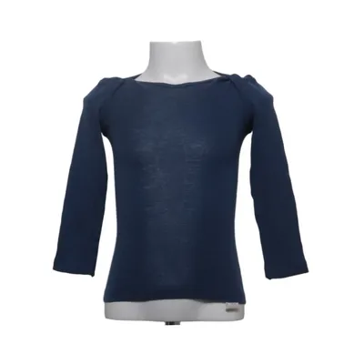 Langærmet t-shirt (Blå) fra Cosilana Silke, Uld