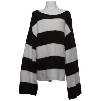 Pull-over (Marron, Blanc) de Gina Tricot Acrylique, Laine d'alpaga, Élasthane, Polyester