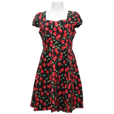 Jurk (Zwart, Rood, Groen) van Dolly and Dotty Katoen, Elastaan