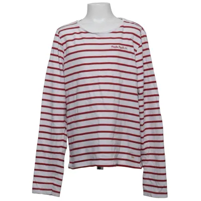 Lange mouwen shirt (Wit, Rood) van Hampton Republic Katoen