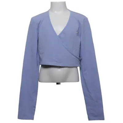 Wrap top (Purple) from Original Marines Cotton, Elastane