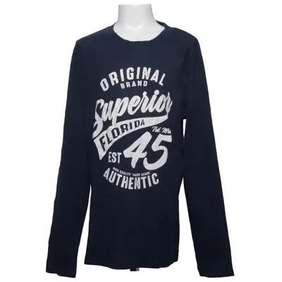 Long sleeve T-shirt (Blue) from Boys Cotton, Elastane