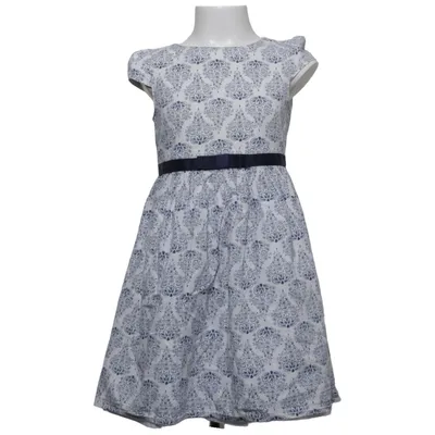 Robe (Blanc, Bleu) de Young Dimension Coton, Polyester