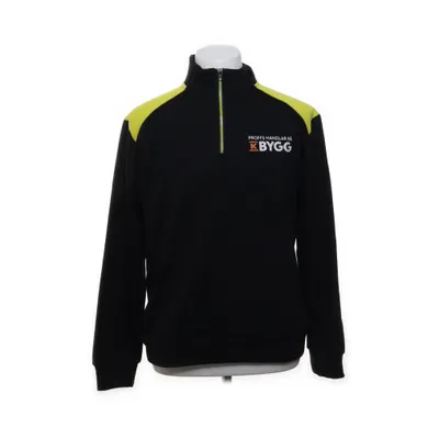Collegetröja (Svart, Gul) från K-Bygg Bomull, Polyester