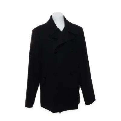 Pea coat (Black) from James Harvest Polyester, Viscose, Wool