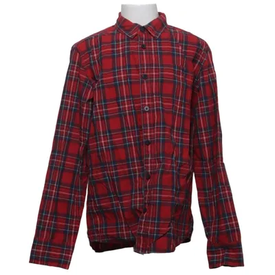 Flanellen overhemd (Rood, Blauw) van Hampton Republic Katoen