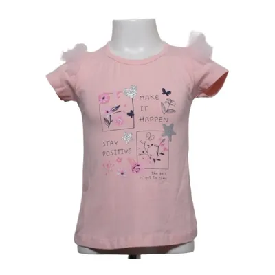 T-shirt (Roze) van Breeze Girls Katoen, Elastaan